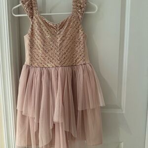Blush pink girls dress